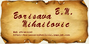 Borisava Mihailović vizit kartica